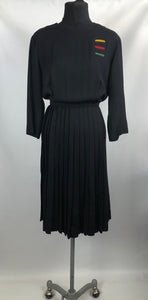 1950s American Jack Dallas Black Day Dress - B38/40