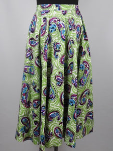 1950s Cotton Circle Skirt - W24