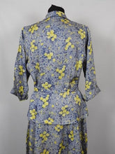 Load image into Gallery viewer, 1940s Artificial Silk Dress Which Looks Like A Suit - B38/40
