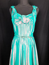 Load image into Gallery viewer, 1950s Green Shot Taffeta Evening Dress - B36

