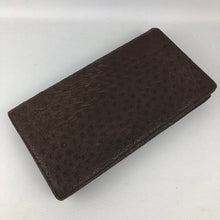 Load image into Gallery viewer, 1930s 1940s Brown Leather Clutch Bag - Ostrich Skin
