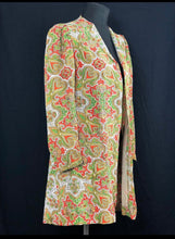 Load image into Gallery viewer, Original 1930s Vibrant Paisley Evening Jacket - Coat - UK Bust 36&quot;
