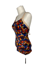 Load image into Gallery viewer, Original 1930&#39;s Autumnal Floral Woollen Swimsuit - Vintage Swimwear - Bust 34 36
