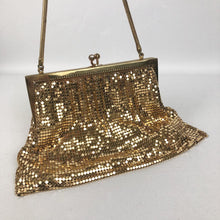 Load image into Gallery viewer, 1940s 1950s Gold Mesh Bag with Matching Coin Purse
