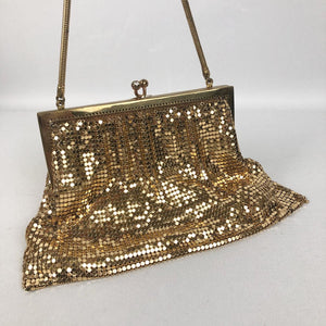 1940s 1950s Gold Mesh Bag with Matching Coin Purse