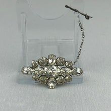Load image into Gallery viewer, Vintage Claw Set Clear Paste Diamond Brooch
