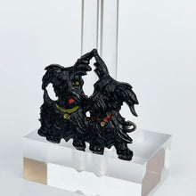 Load image into Gallery viewer, Original 1940&#39;s Brooch with Two Black Dogs
