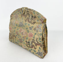 Load image into Gallery viewer, Utterly Exceptional 1920&#39;s 1930&#39;s Lame Bag with Chinese Dragons and Butterflies
