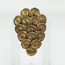 Load image into Gallery viewer, Vintage 1930s 1940s Gold Metal Ammonite Fur Clip

