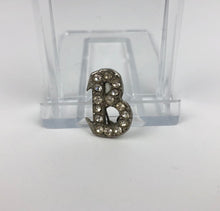 Load image into Gallery viewer, 1950s Teeny Initial “B” Brooch with Paste Stones
