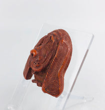 Load image into Gallery viewer, 1940s Carved Basset Hound Dog Brooch - Signed
