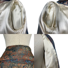 Load image into Gallery viewer, 1930s 1940s Gold, Pink and Blue Lame Jacket - Bust 40”
