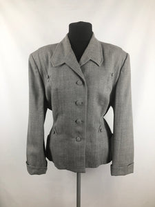 1940s 1950s Volup Grey Wool Lady Scott Jacket - B44 46