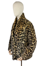 Load image into Gallery viewer, Original 1940&#39;s Dyed Lamb Leopard Print Jacket - Bust 38 40
