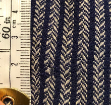 Load image into Gallery viewer, 1940s Blue and White Herringbone Stripe Wool Jacket - B38
