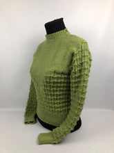 Load image into Gallery viewer, Reproduction 1930s Green Jumper - B35 38
