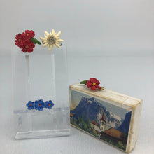 Load image into Gallery viewer, Original 1930s 1940s Swiss Floral Brooch Set
