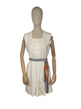 Load image into Gallery viewer, Original 1930&#39;s White Tennis Dress - Perfect Summer Frock - Bust 36 38
