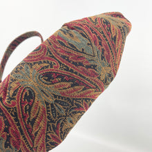 Load image into Gallery viewer, Original 1940&#39;s Fabric Bag in Red, Black, Gold and Teal by Ingber *
