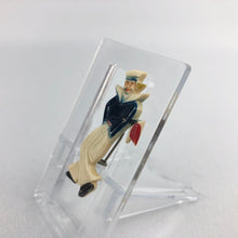 Load image into Gallery viewer, Vintage 1940s Early Plastic Painted Sailor Brooch
