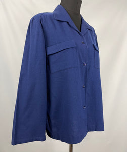 Vintage Navy Blue Pendleton Pure Wool Shirt - Bust 38 40 42