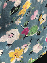 Load image into Gallery viewer, Original 1940s CC41 Floral Crepe Smock - B34 36 38
