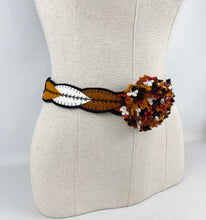 Load image into Gallery viewer, 1940&#39;s Style Colourful Felt Belt in Autumnal Shades Made From a 1941 Pattern Using Pure Wool Felt - Waist 27 28
