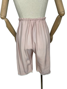 Original 1920's 1930's Crepe Underwear Matching Set with Knickers and Slip - Bust 36