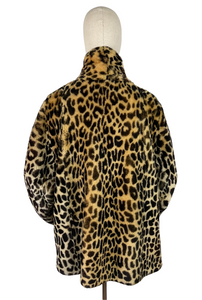 Original 1940's Dyed Lamb Leopard Print Jacket - Bust 38 40