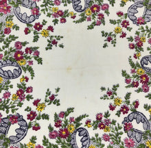 Load image into Gallery viewer, 1940s Pink Crepe Floral Hankie
