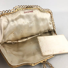 Load image into Gallery viewer, 1940s 1950s French Evening Bag with Beautiful Beading
