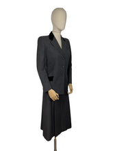 Load image into Gallery viewer, Original 1940&#39;s Charcoal Grey Single Breasted Wool Suit by CF Hoggett &amp; Son - Bust 36
