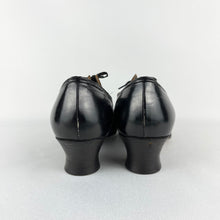 Load image into Gallery viewer, Original 1940s CC41 Black Leather Lace Up Shoes - UK Size 6.5*
