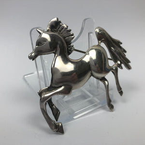 RESERVED FOR J - DO NOT BUY - Large Genuine Solid Silver Horse Brooch
