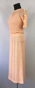 Original 1930s Crochet Skirt and Top Set - B34