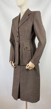 Load image into Gallery viewer, Original 1940s CC41 Brown Wool Suit - Bust 35 36
