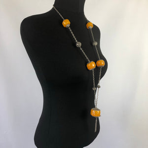 Vintage Early Plastic Necklace - A Statement Piece!