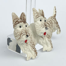 Load image into Gallery viewer, Charming Original 1940&#39;s Double Scottie Dog Celluloid Brooch with Moveable Heads
