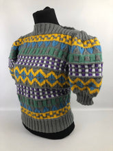 Load image into Gallery viewer, 1940s Reproduction Fair Isle Jumper for a 40 42 Bust
