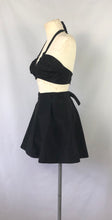 Load image into Gallery viewer, 1940s Deadstock Jantzen Black Two Piece Playsuit - Shorts and Top Set - B34 35
