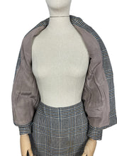 Load image into Gallery viewer, Wounded But Wearable Original 1930&#39;s Blue, Brown and Cream Check Suit - Bust 32 33
