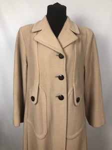 1940s Wool Swing Coat with Beautiful Pocket Detail - Bust 38 40