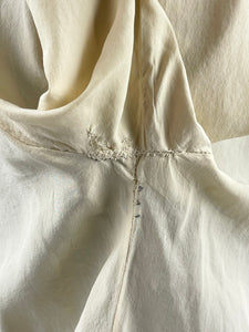Original 1930s Silk Blouse with Charming Details - Lace Work and Fagoting - AS IS Bust 32 33 34