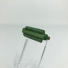 Load image into Gallery viewer, Original 1940s Green Early Plastic Bar Brooch
