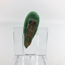 Load image into Gallery viewer, 1930s Czechoslovakian Green Glass Dress Clip
