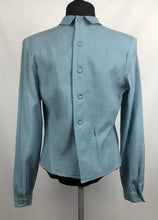 Load image into Gallery viewer, Original 1940s CC41 Blue Wool Blouse by Etam- B36 38
