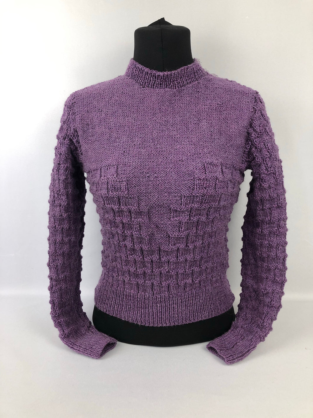 Reproduction 1930s Long Sleeved Jumper - B34 36 38