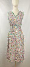 Load image into Gallery viewer, 1940s Floral Cotton Apron - Would Make A Great Summer Dress - Bust 36 37 38 *

