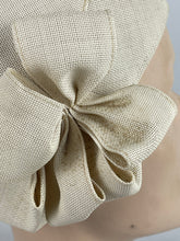 Load image into Gallery viewer, Original 1920&#39;s 1930&#39;s Fine Straw Cloche Hat in Cream - Perfect For Summer
