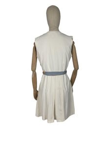 Original 1930's White Tennis Dress - Perfect Summer Frock - Bust 36 38